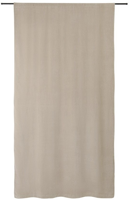 Штора из хлопкового бархата бежевого цвета из коллекции essential, 150х290 см (76955)
