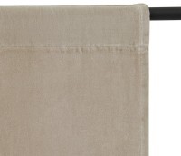Штора из хлопкового бархата бежевого цвета из коллекции essential, 150х290 см (76955)
