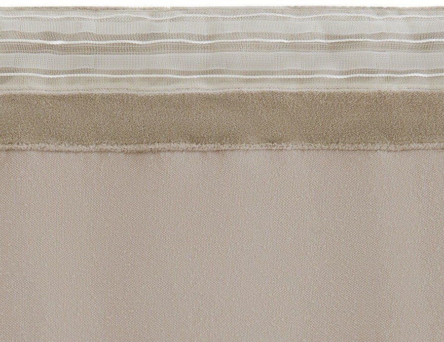 Штора из хлопкового бархата бежевого цвета из коллекции essential, 150х290 см (76955)