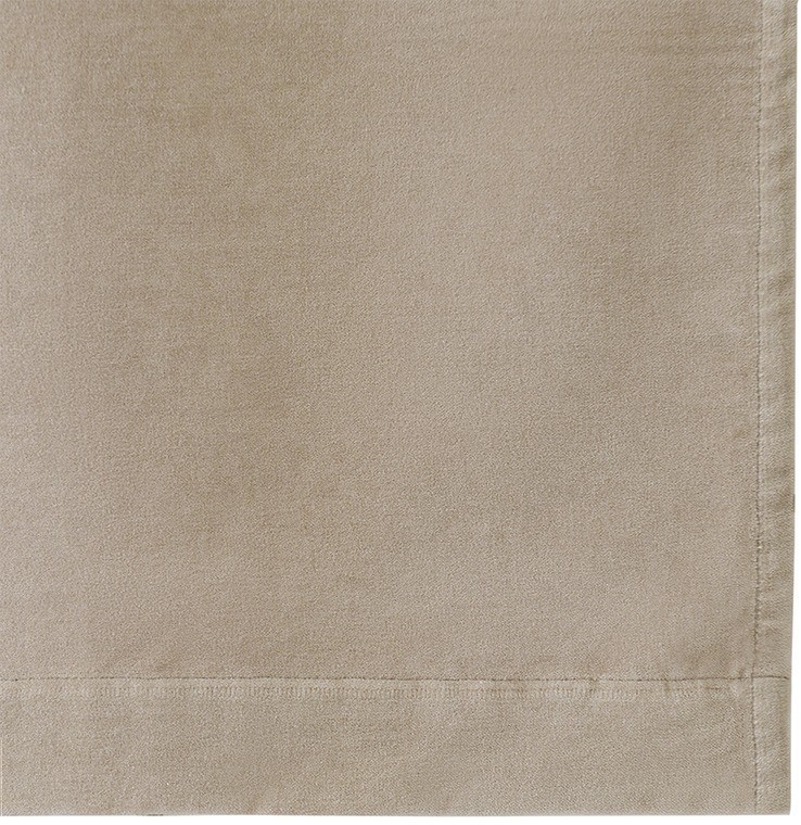 Штора из хлопкового бархата бежевого цвета из коллекции essential, 150х290 см (76955)