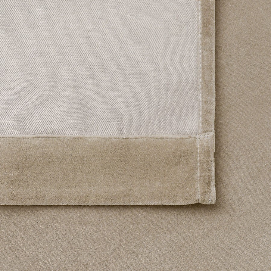 Штора из хлопкового бархата бежевого цвета из коллекции essential, 150х290 см (76955)