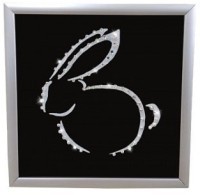 Картина Крольчонок с кристаллами Swarovski (2601)
