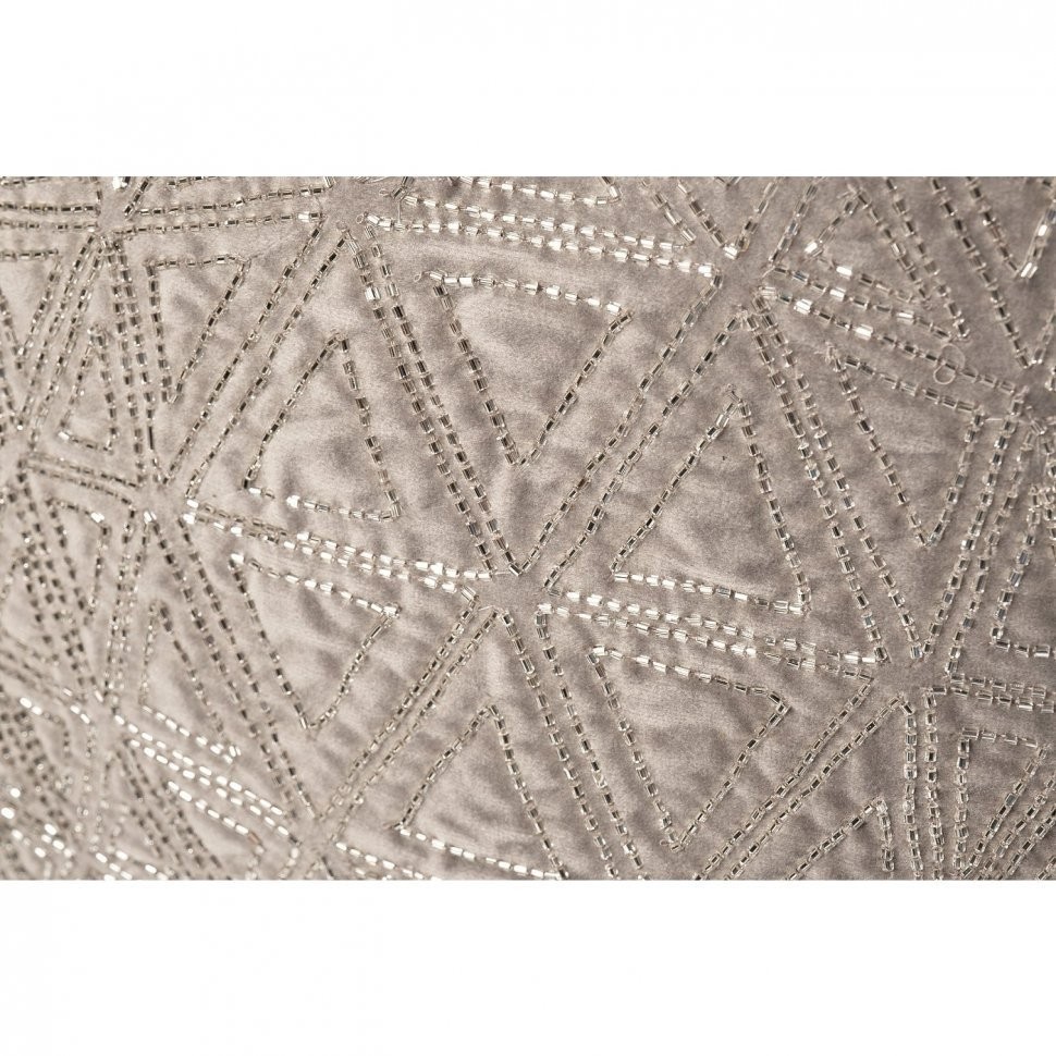 Подушка с бисером "Снежинка" серебро 45*45см (TT-00006727)