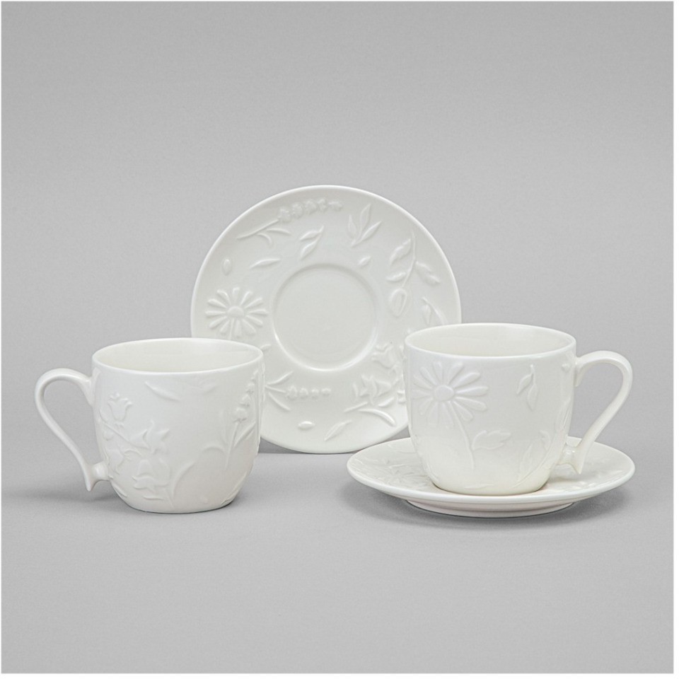 Чайный набор lefard "flowers story" на 2 пер. 4 пр. 220 мл (474-253)