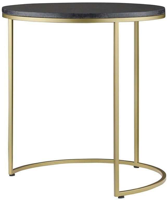 Набор из 2-х кофейных столиков hans, D40 см и D50 см, черный мрамор (76902)