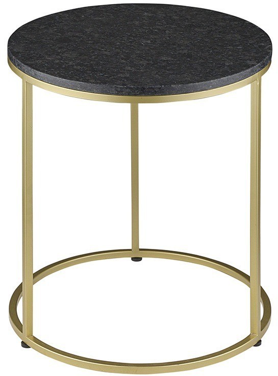 Набор из 2-х кофейных столиков hans, D40 см и D50 см, черный мрамор (76902)