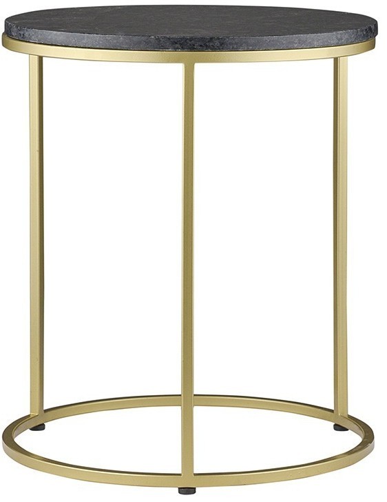 Набор из 2-х кофейных столиков hans, D40 см и D50 см, черный мрамор (76902)