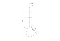 Светильник потолочный d30*70см (TT-00001581)