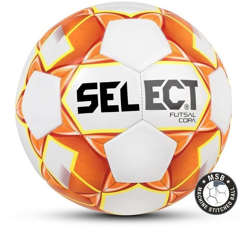 Мяч футзальный Futsal Copa, №4, белый/оранжевый/желтый (1524812)