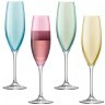 Набор бокалов для шампанского polka, 225 мл, пастельный, 4 шт. (59248)