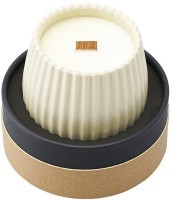 Свеча ароматическая с деревянным фитилём vetiver &amp; black cypress из коллекции edge, бежевый, 60 ч (75704)