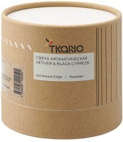 Свеча ароматическая с деревянным фитилём vetiver &amp; black cypress из коллекции edge, бежевый, 60 ч (75704)