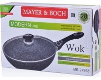 Сковорода-ВОК 28см мрам/крош АП с/кр Mayer&amp;Boch (27953)
