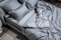 Пододеяльник сатин жаккард Серпенте серый 200*220 (TT-00010361)