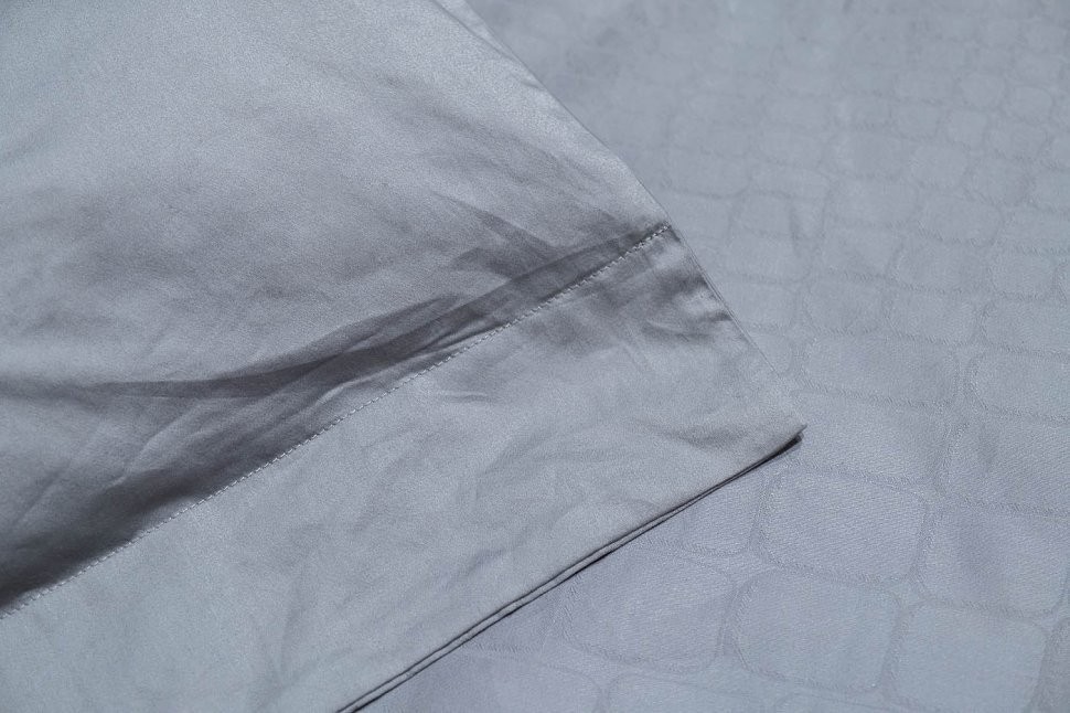 Пододеяльник сатин жаккард Серпенте серый 200*220 (TT-00010361)