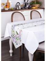 Дорожка на стол &quot;ботаника&quot; 180*40 с углом 100% хлопок,твилл SANTALINO (850-702-3)