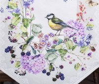 Дорожка на стол &quot;ботаника&quot; 180*40 с углом 100% хлопок,твилл SANTALINO (850-702-3)