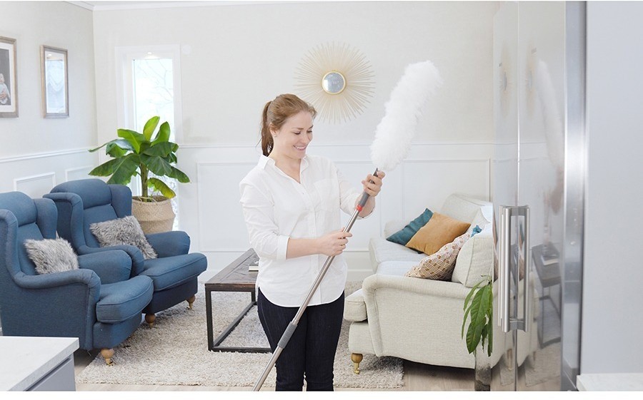 Съемное основание для швабры с метелкой из микрофибры (67757)