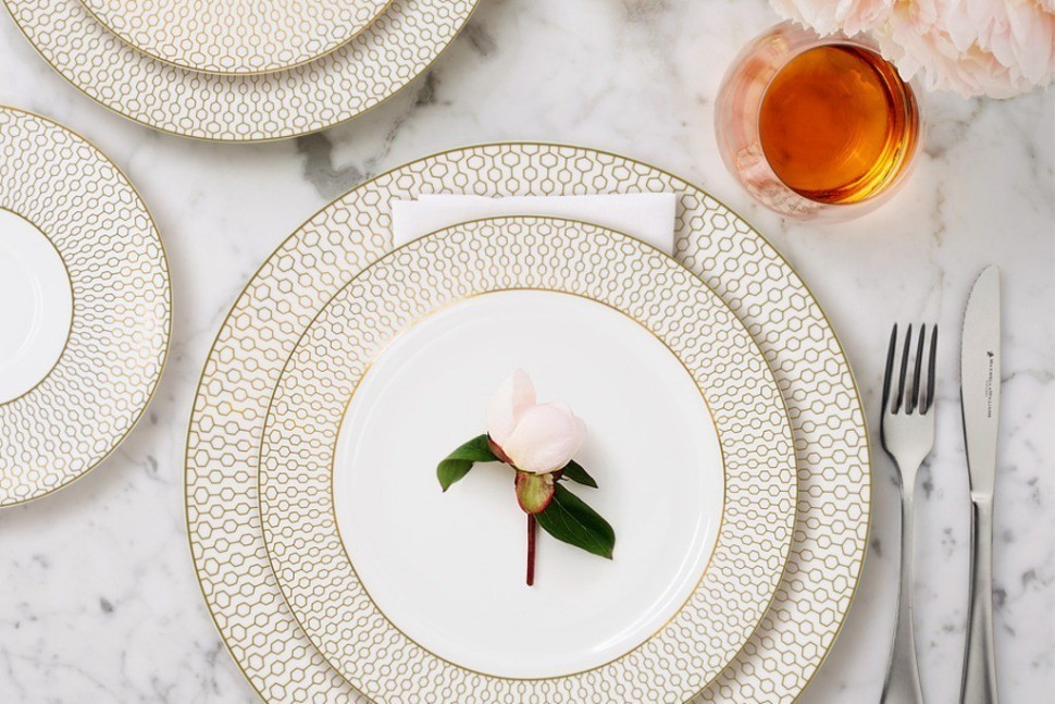 Обеденный сервиз Ноктюрн, 6 персон, 27 предметов - AL-22-004/27-E5 Anna Lafarg Emily