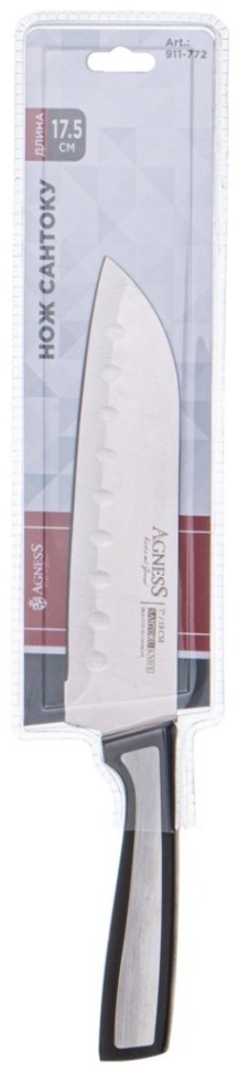 Нож сантоку agness длина=17,5 см (911-772)