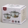 Набор кастрюль эмалированный, серия "family house" 4пр. 2,0/2,8л диа.18/20см Agness (943-101)