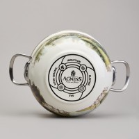 Набор кастрюль эмалированный, серия &quot;family house&quot; 4пр. 2,0/2,8л диа.18/20см Agness (943-101)