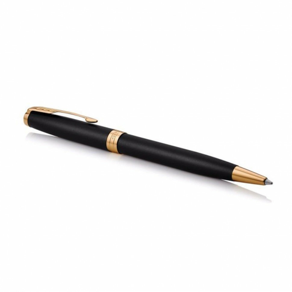Ручка шариковая Parker "Sonnet Core Matt Black GT" черный матовый лак позолота черная 142359 (89431)
