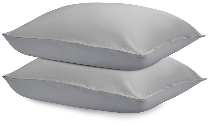 Набор наволочек из премиального сатина серого цвета из коллекции essential, 50х70 см (77187)