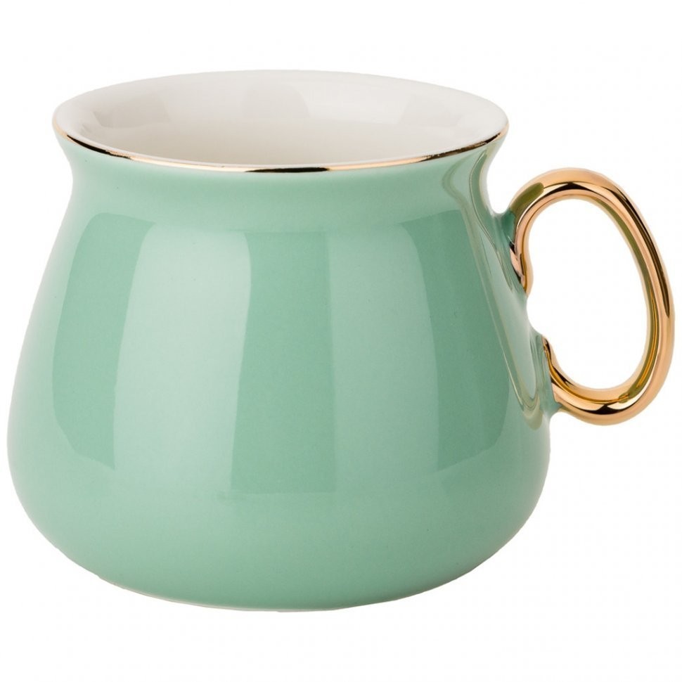 Чайный набор на 4пер. 8пр. 220мл, 4 цвета: серый, кофейный, розовый, мятный Lefard (91-070)