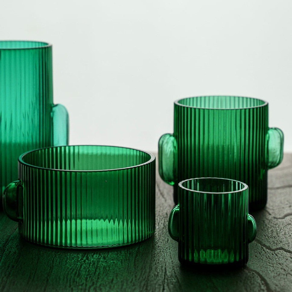 Стакан TU06718, стекло, green, ROOMERS TABLEWARE