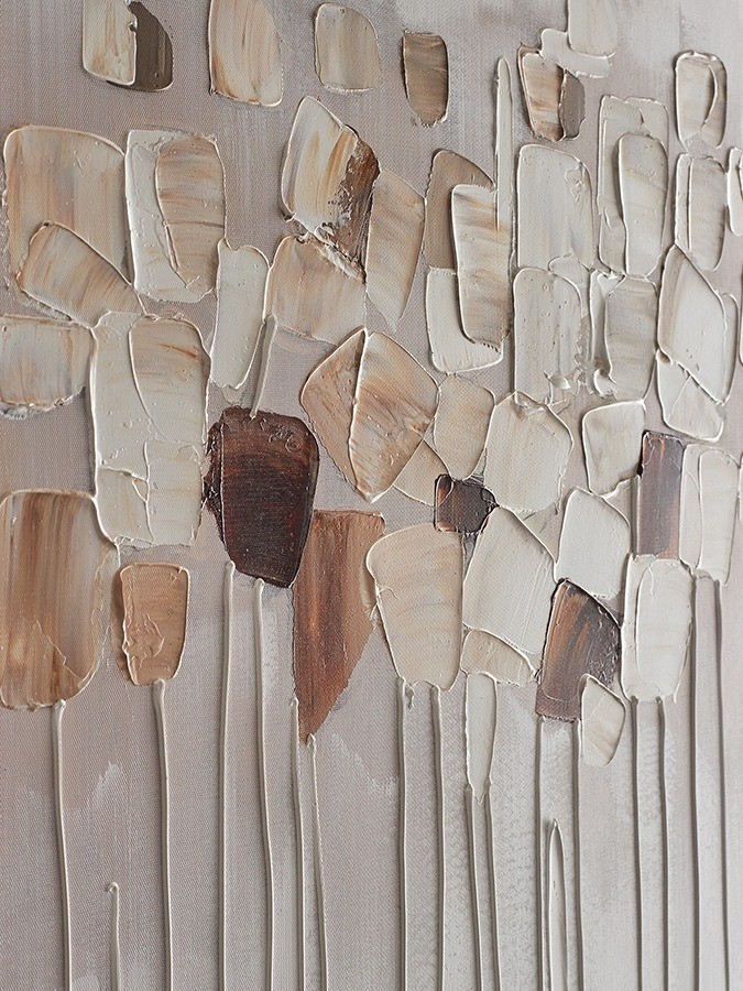 Панно декоративное fleur, 60х60 см, бежевое (78817)