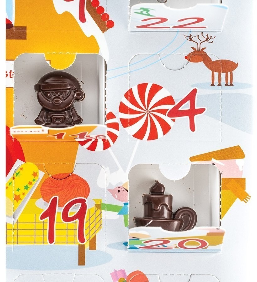 Форма для приготовления конфет xmas countdown, 39 х 23 х 3,5 см, силиконовая (72862)