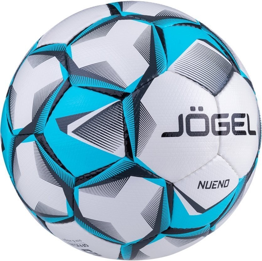 Мяч футбольный Nueno №5, белый/голубой/черный (785134)