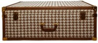 Сундук T0138/58C#, текстиль, кожа, металл, gold/brown, ROOMERS FURNITURE
