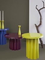 Столик кофейный vivlend, D57 см, ночная слива (78642)