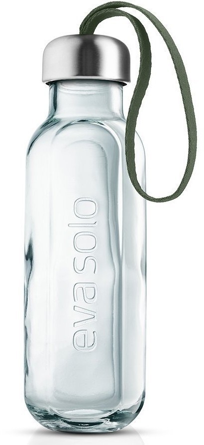 Бутылка, 500 мл, переработанное стекло, зеленая (72798)