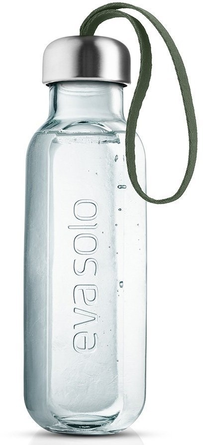 Бутылка, 500 мл, переработанное стекло, зеленая (72798)