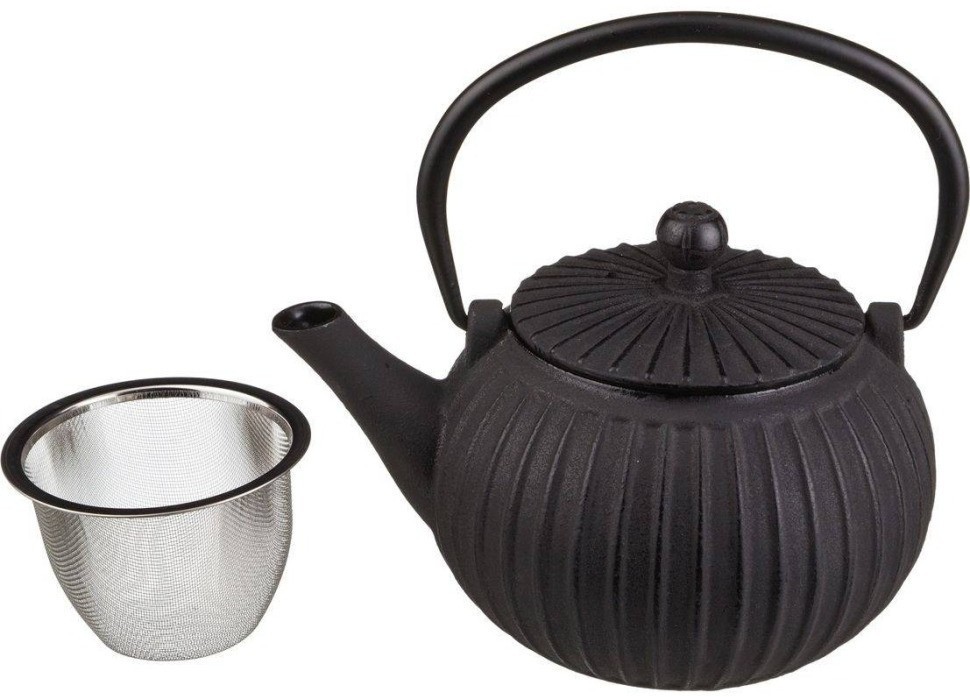 Заварочный чайник чугунный с эмалированным покрытием внутри 500 мл. Ningbo Gourmet (734-034)