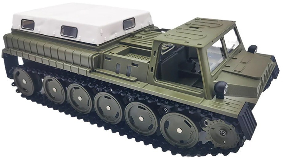 Радиоуправляемый гусеничный советский вездеход WPL ГАЗ-71 RTR масштаб 1:16 (WPLE-1)