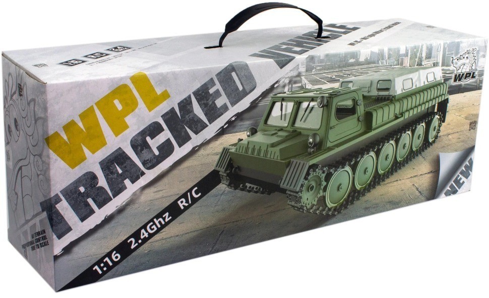 Радиоуправляемый гусеничный советский вездеход WPL ГАЗ-71 RTR масштаб 1:16 (WPLE-1)
