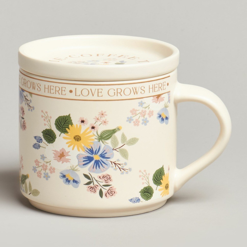 Кружка с крышкой lefardspring flowers 390мл. (260-1036)