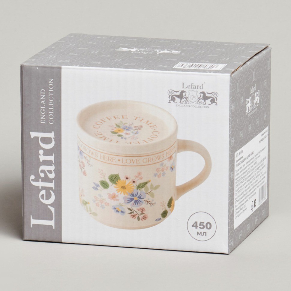 Кружка с крышкой lefardspring flowers 390мл. (260-1036)
