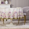 Скатерть круглая "ирисы" 190см ,белый, 100% хлопок, твил, с пропиткой Lefard (850-743-22)