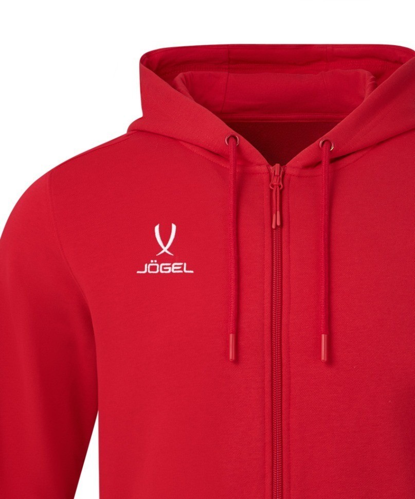 Флисовое худи на молнии JOGEL ESSENTIAL Cotton Fleece FZ Hoodie, красный, детский (2122122)