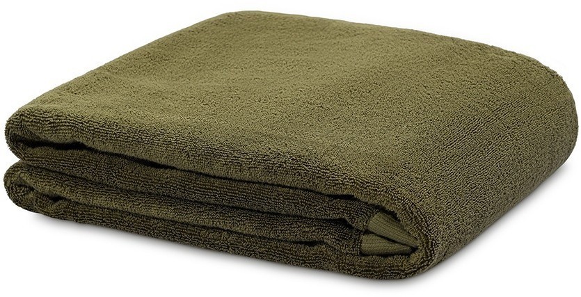 Полотенце банное оливкового цвета из коллекции essential, 90х150 см (79180)