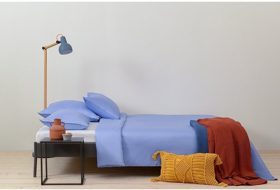 Комплект постельного белья сиреневого цвета из коллекции essential, 200х220 см (73687)