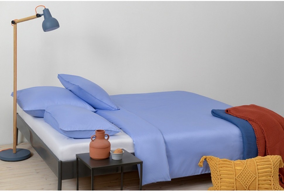 Комплект постельного белья сиреневого цвета из коллекции essential, 200х220 см (73687)