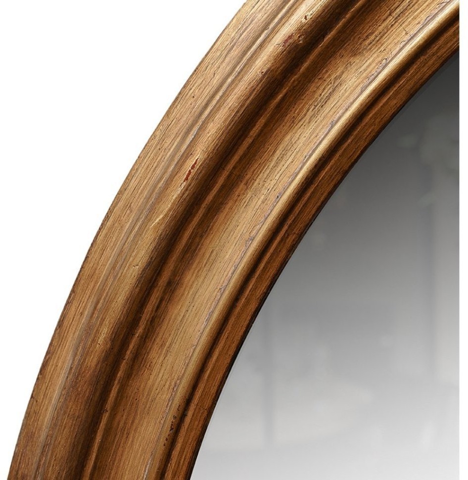 Зеркало MirrorMR23, Массив дерева, brass/brown, ROOMERS FURNITURE