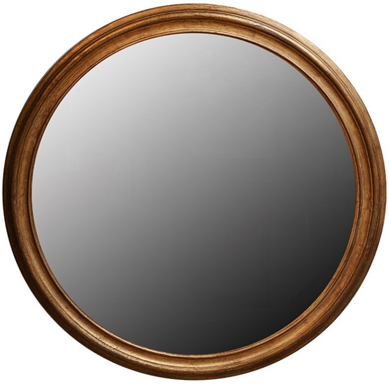 Зеркало MirrorMR23, Массив дерева, brass/brown, ROOMERS FURNITURE