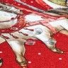 Скатерть круглая  "с новым годом"150 см  ,красный, 100% хлопок ,твил Lefard (850-763-24)